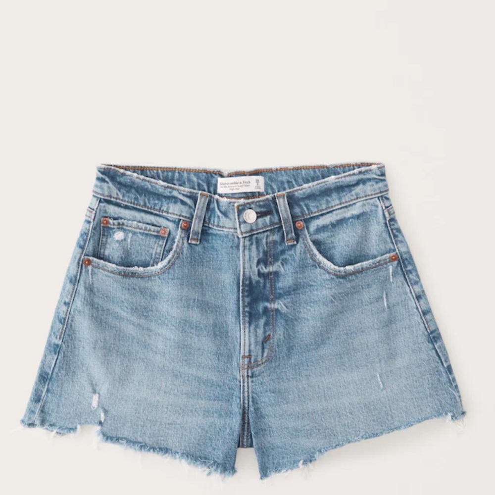 Abercrombie High Rise Curve Love The Cutoff Short